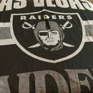 Las Vegas Raiders Black & Gray Team Logo Tapestry - 60x48